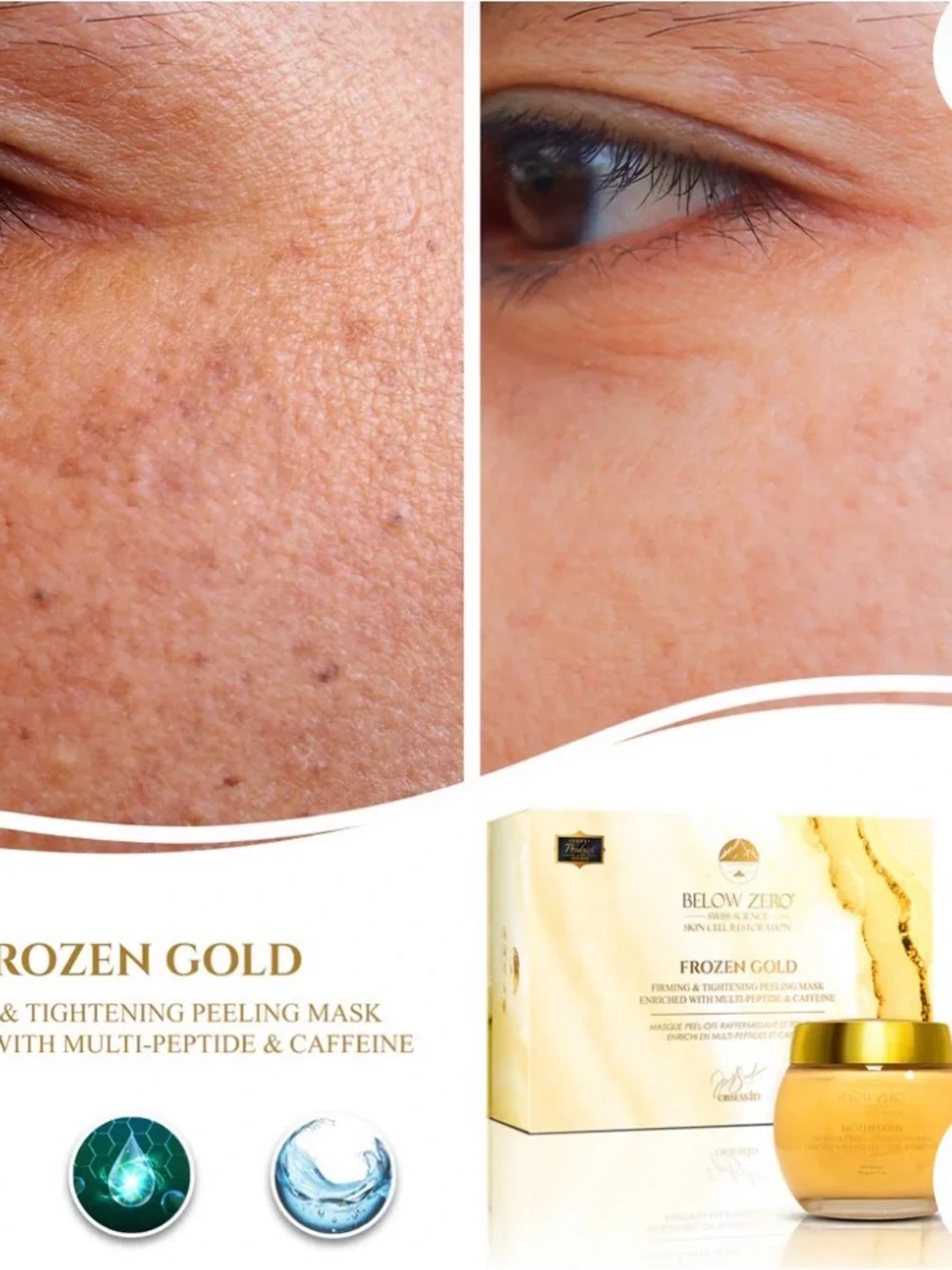 BELOW ZERO Frozen Gold Firming & Tightening Peeling Mask - Picture 4 of 5